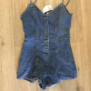 H&M denim romper